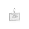 Bangladesh Passport Stamp Charm Silver