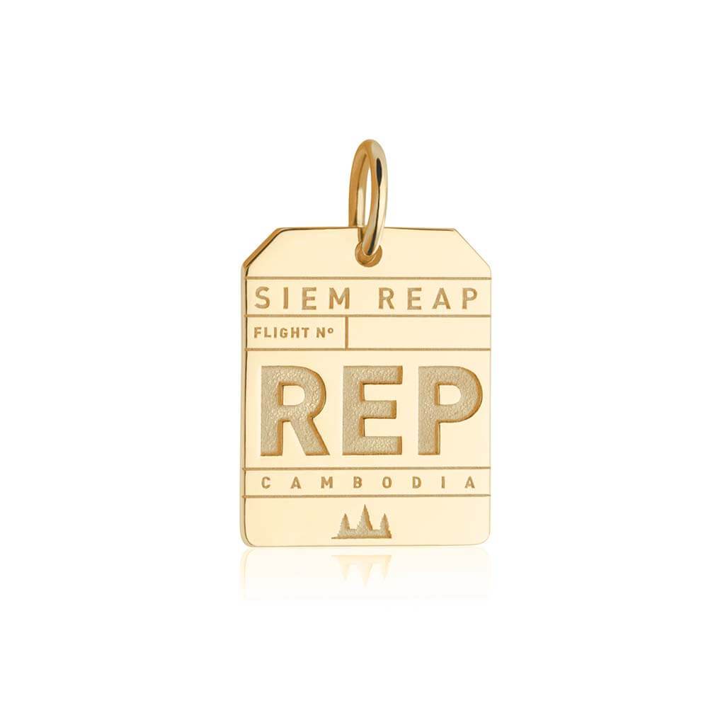 Solid Gold Asia Charm, REP Siem Reap Luggage Tag - JET SET CANDY  (1720196104250)