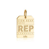 Solid Gold Asia Charm, REP Siem Reap Luggage Tag - JET SET CANDY  (1720196104250)