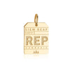 Gold Asia Charm, REP Siem Reap Luggage Tag - JET SET CANDY  (1720196104250)