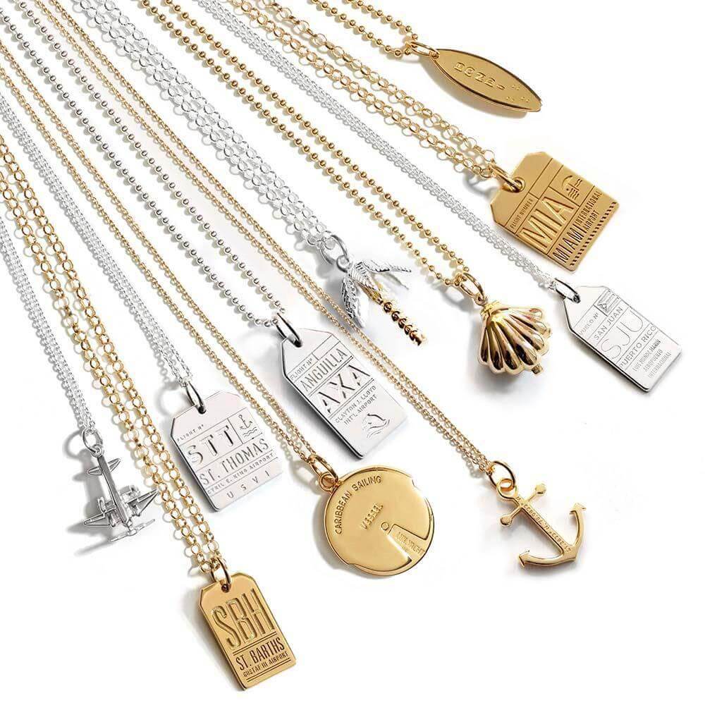 Solid Gold Caribbean Sailing Spinner Charm - JET SET CANDY (6961431642296)