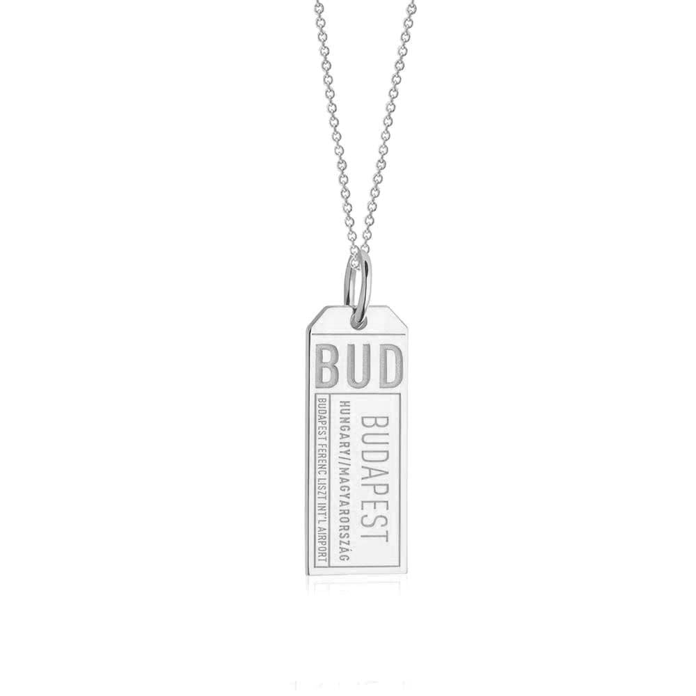 Silver Hungary Charm, BUD Budapest Luggage Tag (SHIPS JUNE) - JET SET CANDY  (1720179458106)