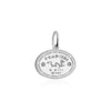 China Passport Stamp Charm Silver