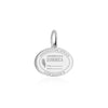 Dominica Passport Stamp Charm Silver