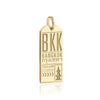 Solid Gold BKK Bangkok Luggage Tag Charm - JET SET CANDY (7781900714232)