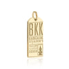 Gold Thailand Charm, BKK Bangkok Luggage Tag - JET SET CANDY (7781392187640)