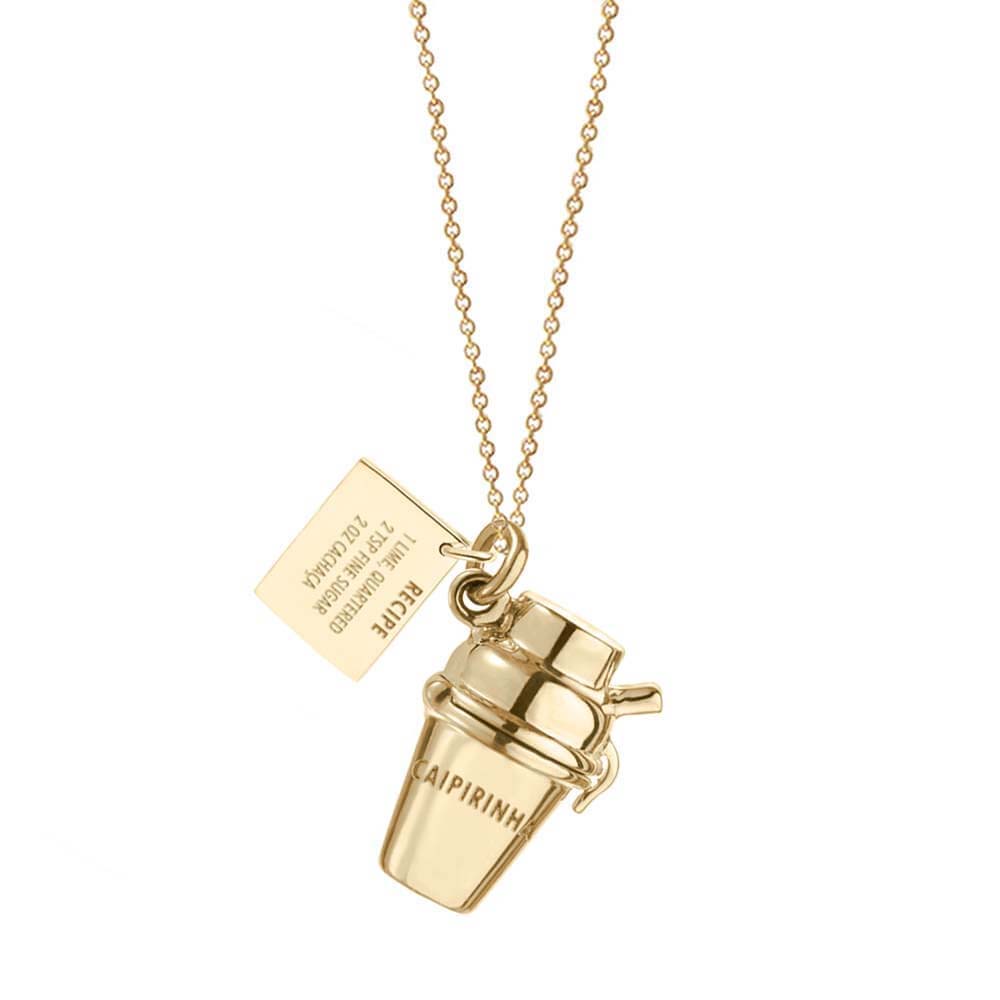 Gold Brazil Charm, Caipirinha Shaker - JET SET CANDY  (1720176476218)