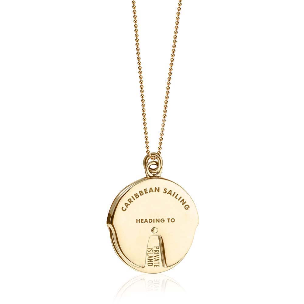 Gold Caribbean Charm, Sailing Spinner - JET SET CANDY  (1720174608442)