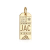 Gold Jackson Hole, Wyoming JAC Luggage Tag Charm (4745356214360)