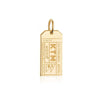 Kathmandu Nepal KTM Luggage Tag Charm Gold