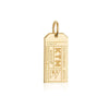 Kathmandu Nepal KTM Luggage Tag Charm Solid Gold