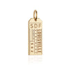 Gold Louisville Kentucky SDF Luggage Tag Charm - JET SET CANDY  (4477283237976)