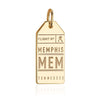 Gold Memphis Tennessee MEM Luggage Tag Charm (4745341141080)
