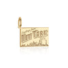 Postcard Customizable Charm New York City Solid Gold