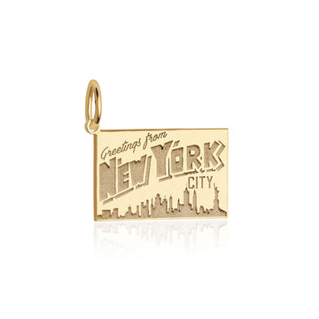 Postcard Customizable Charm New York City Gold