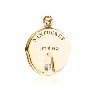 Nantucket Spinner Charm Gold