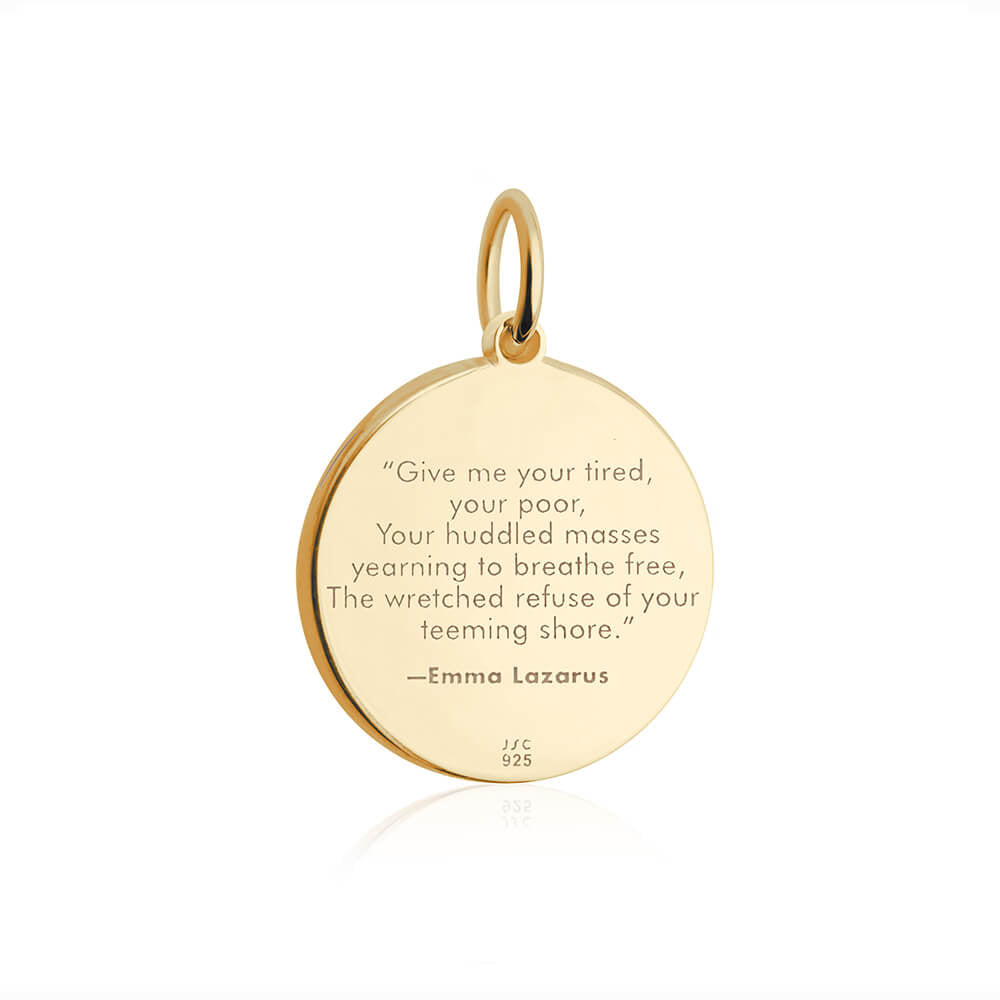 Gold Statue of Liberty Charm - JET SET CANDY (7858134483192)