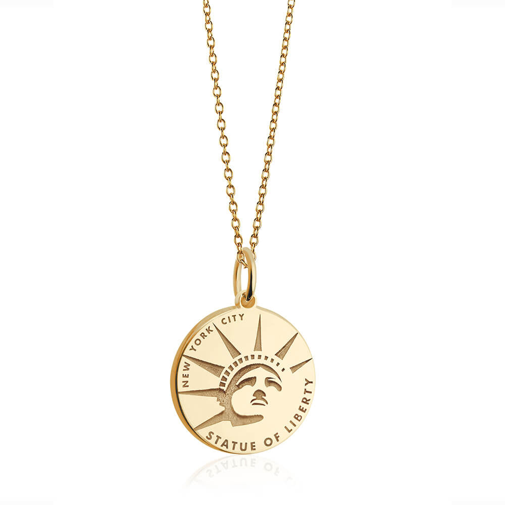 Gold Statue of Liberty Charm - JET SET CANDY (7858134483192)