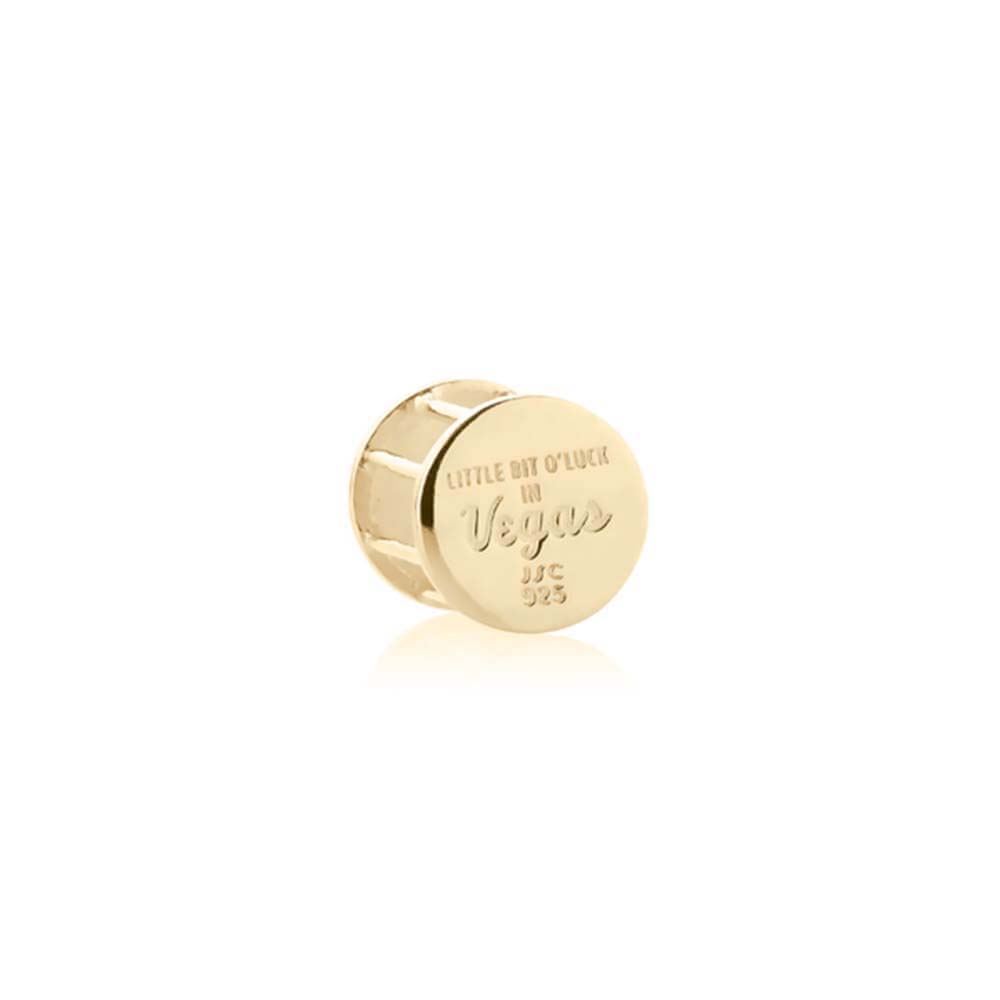 Gold Las Vegas Charm, Lucky Dice - JET SET CANDY  (1720174313530)