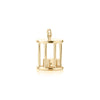 Las Vegas Lucky Dice Charm, Solid Gold