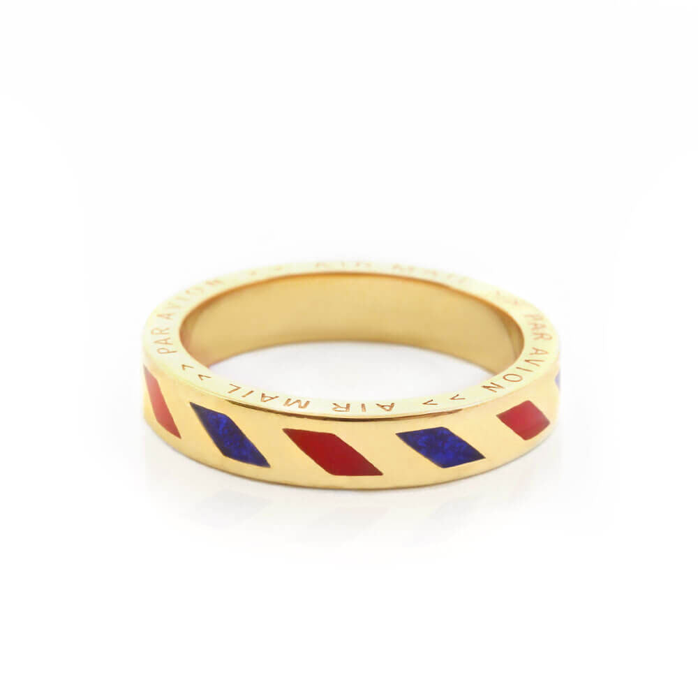 Air Ring White Gold Vermeil | Azura Jewelry New York | Wolf & Badger