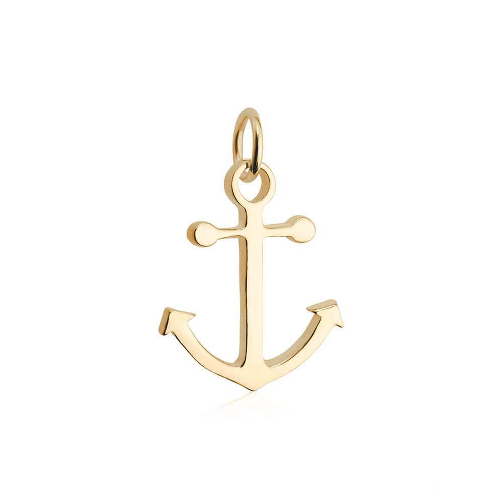Gold Anchor Charm - JET SET CANDY  (1720177393722)