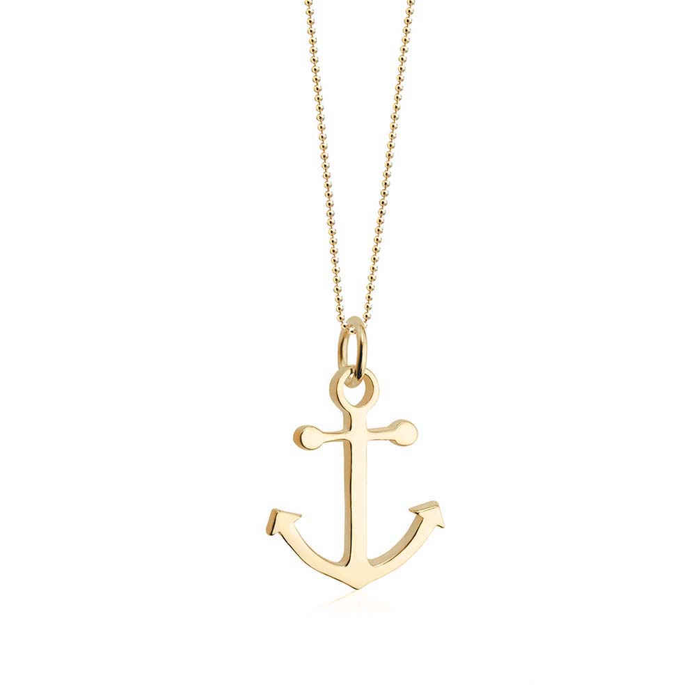 Gold Anchor Charm - JET SET CANDY  (1720177393722)