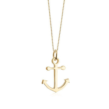 Anchor Charm Solid Gold