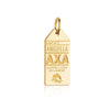 Solid Gold Caribbean Charm, AXA Anguilla Luggage Tag - JET SET CANDY  (2430440472634)