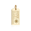 Aspen Colorado USA ASE Luggage Tag Charm Gold
