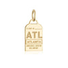 Solid Gold USA Charm, ATL Atlanta, Georgia Luggage Tag - JET SET CANDY  (1720181424186)