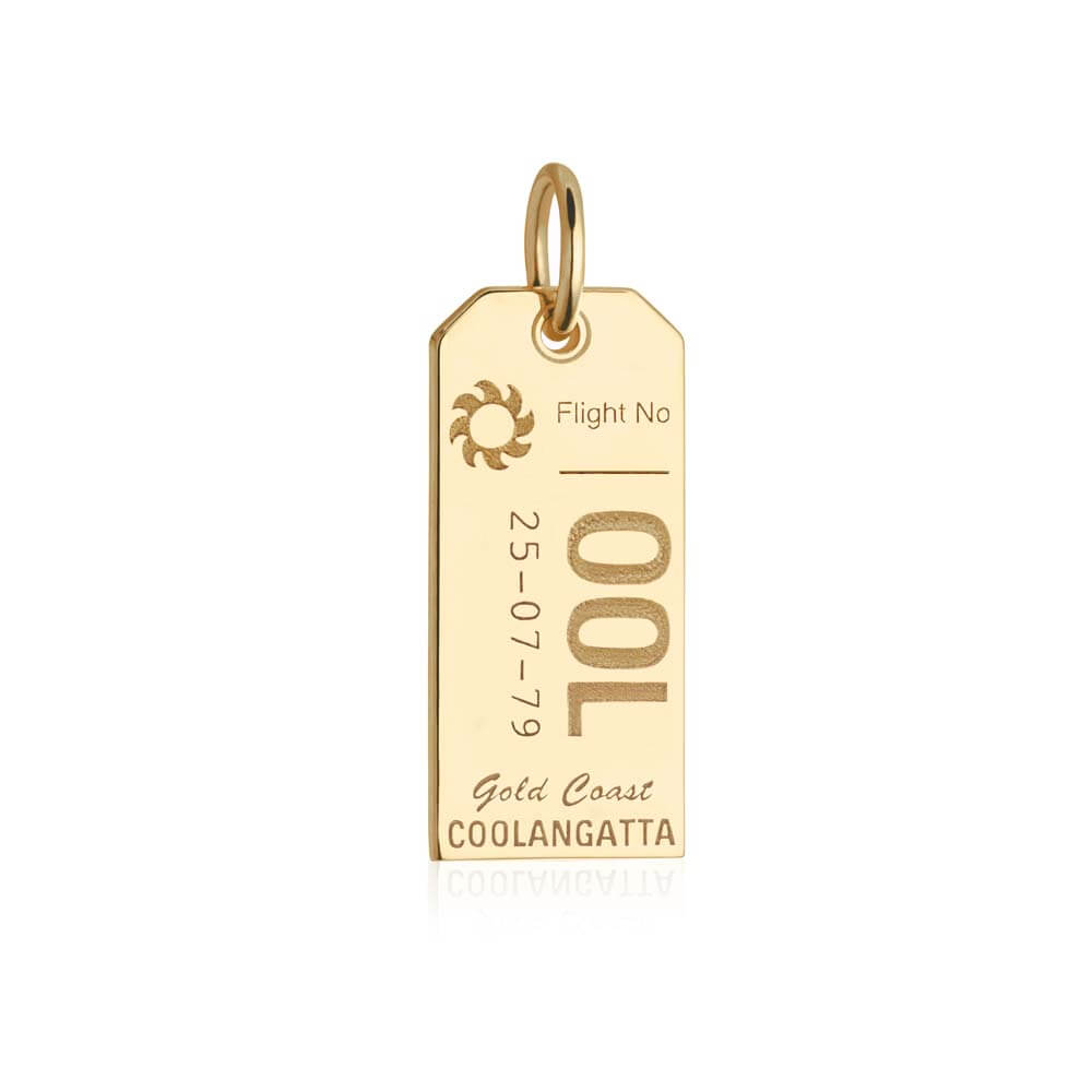 Gold Australia Charm, OOL Gold Coast Luggage Tag - JET SET CANDY  (1720179032122)