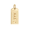 Gold Bahamas Charm, NAS Nassau Luggage Tag (SHIPS JUNE) - JET SET CANDY  (1720194629690)