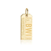 Solid Gold USA Charm, BWI Baltimore Luggage Tag - JET SET CANDY  (1720187191354)