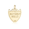 90210 Sign Charm Beverly Hills Los Angeles Gold