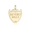 90210 Sign Charm Beverly Hills Los Angeles Solid Gold