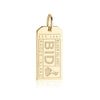 Solid Gold USA Charm, BID Block Island Luggage Tag - JET SET CANDY  (1720193024058)
