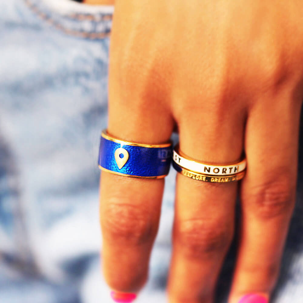 Silver World Map Ring - JET SET CANDY (7719336771832)