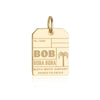PRE ORDER: Solid Gold BOB Bora Bora Luggage Tag Charm (6571813404856)