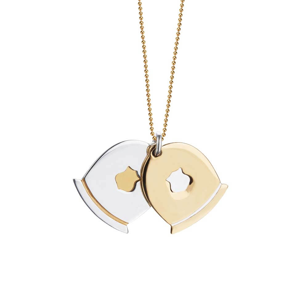 London Charm, Two-Tone Double Bobby Police Hat - JET SET CANDY  (1720171528250)