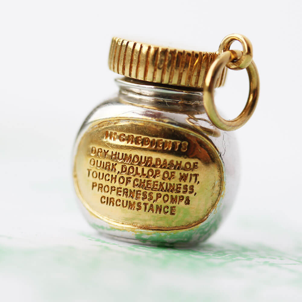 Two-Tone London Charm, British Charmite - JET SET CANDY  (1720172085306)