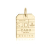 Solid Gold SJD Los Cabos Luggage Tag Charm (Ships Nov.) (6571813798072)