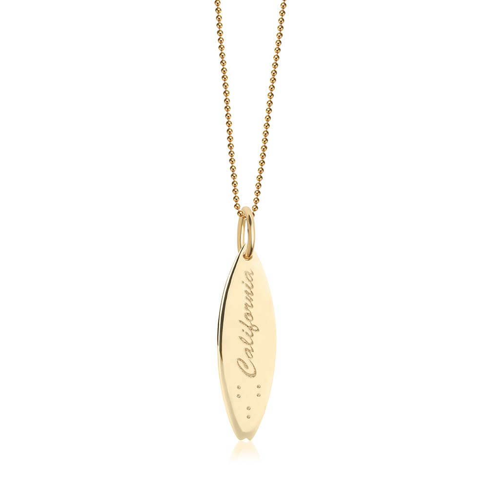 Gold Surfboard Charm, California - JET SET CANDY  (1720174379066)