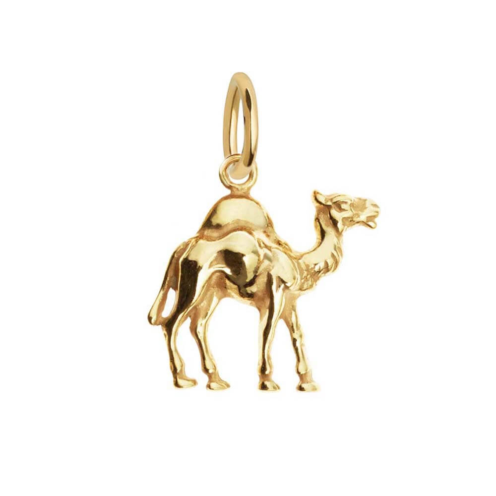 Solid Gold Camel Charm - JET SET CANDY (1720169070650)