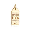 Gold Cape Cod Charm, HYA Luggage Tag - JET SET CANDY  (1720188076090)