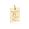 Solid Gold St. Lucia Charm, UVF Luggage Tag - JET SET CANDY  (1720190271546)