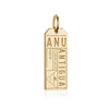 Solid Gold Caribbean Charm, ANU Antigua Luggage Tag - JET SET CANDY  (1720187977786)