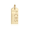 Gold USA Charm, CHS Charleston Luggage Tag - JET SET CANDY  (1720182145082)