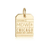 Gold USA Charm, MDW Chicago Luggage Tag - JET SET CANDY  (1720182341690)