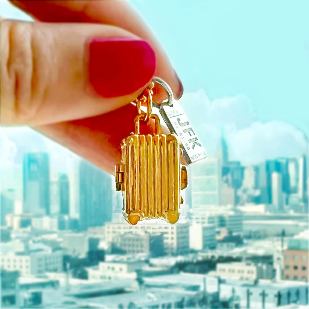 Cult Classic Suitcase Charm Gold – JET SET CANDY